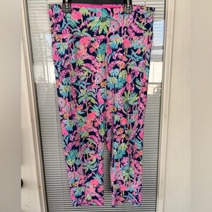 Like New ~ Lilly Pulitzer Luxletic High Rise Pink Activewear, Size Large
